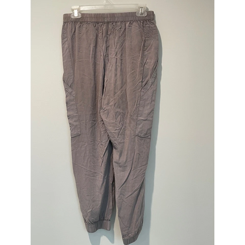 Saturday Sunday女式米色休闲慢跑裤弹性腰围舒适 — 第 2/4 张图片