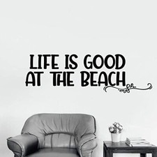 Good At The Beach Sea Quote Vinyl Wall Art Decor Sticker for Home Room Decals