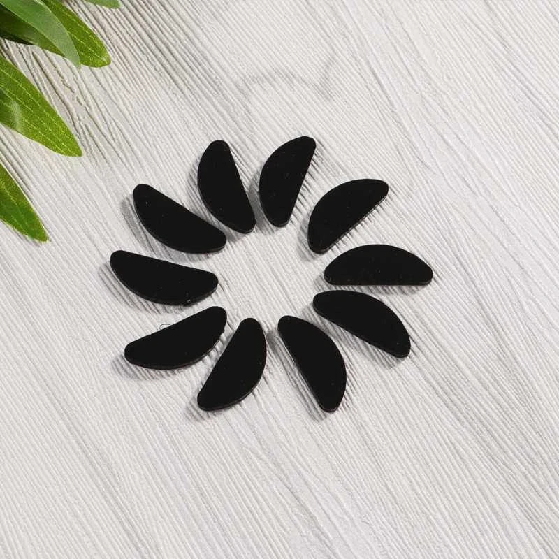 Schwarz 10x Brillenpads Nasenpads Selbstklebend Silikon für Brillen Sonnenbrille - Bild 2 von 4