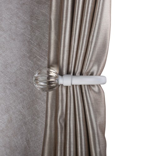 Par de cortinas decorativas Home Harmony para retenimientos montados en pared cortina lazos - Imagen 45 de 47