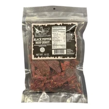 Amish Smokehouse Beef Jerky, 16oz Bulk Bag, Black Pepper