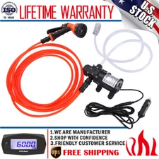12V Jet Spray Car Garden Wash Washer Gun High Pressure Electric Water Pump Kit