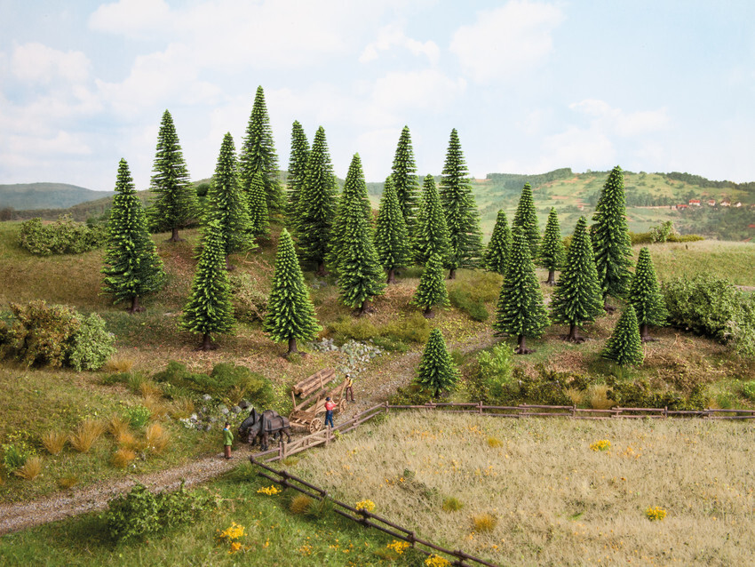 Sapins Noch 26820 arbre miniature pour décor de train et maquette de 5 à 14cm