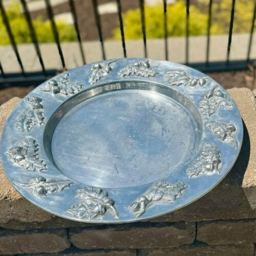 Mariposa Brilliante 19" Serving Tray Platter High-Relief Acorns & Oak Leaves Ca: - Picture 7 of 8