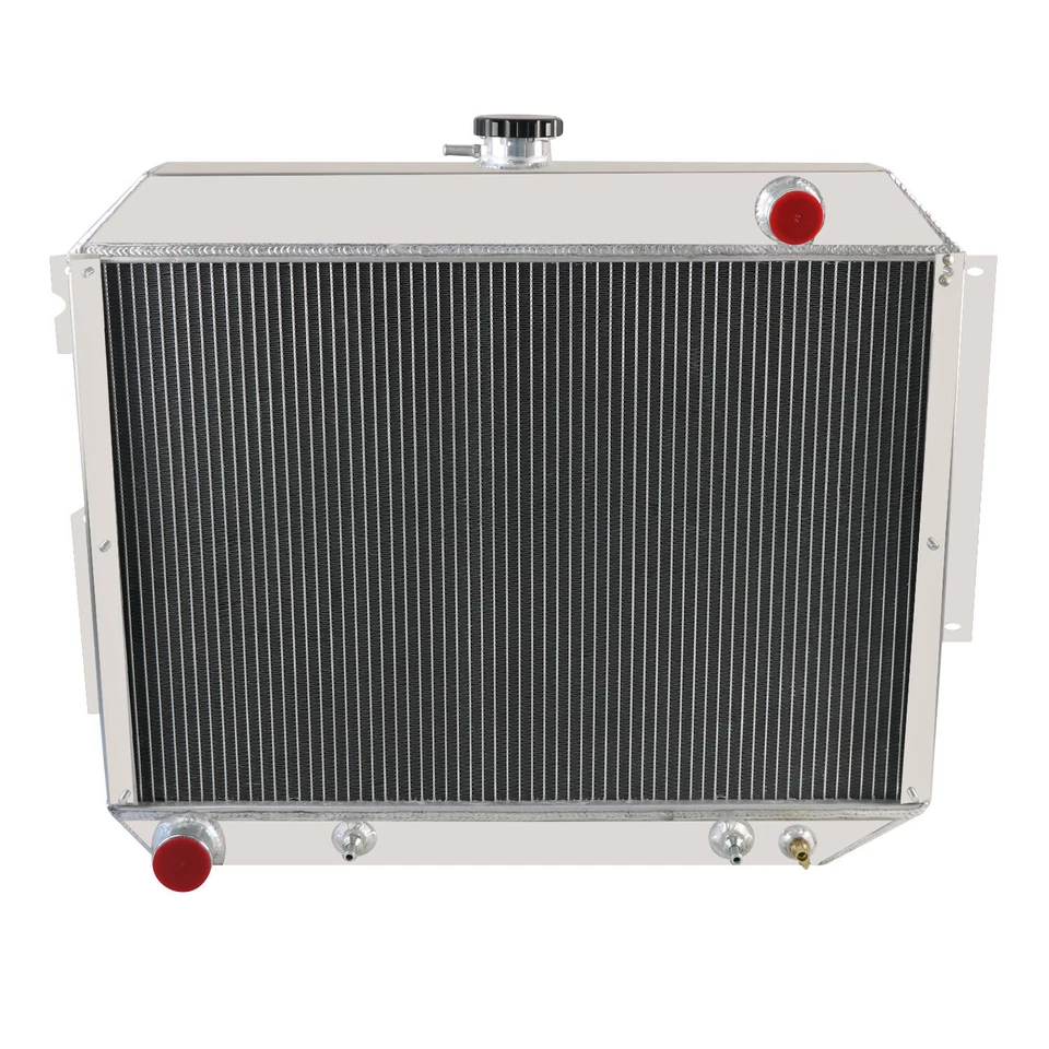 4 Row Radiator For 1966-1970 1968 1967 Dodge Polara/Plymouth Fury/Chrysler 7.2L Foto 2 de 4
