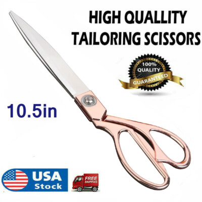 10'' Dressmaking Tailor Scissors Fabric Cutting Sewing Trimming Shears Heavy Duty