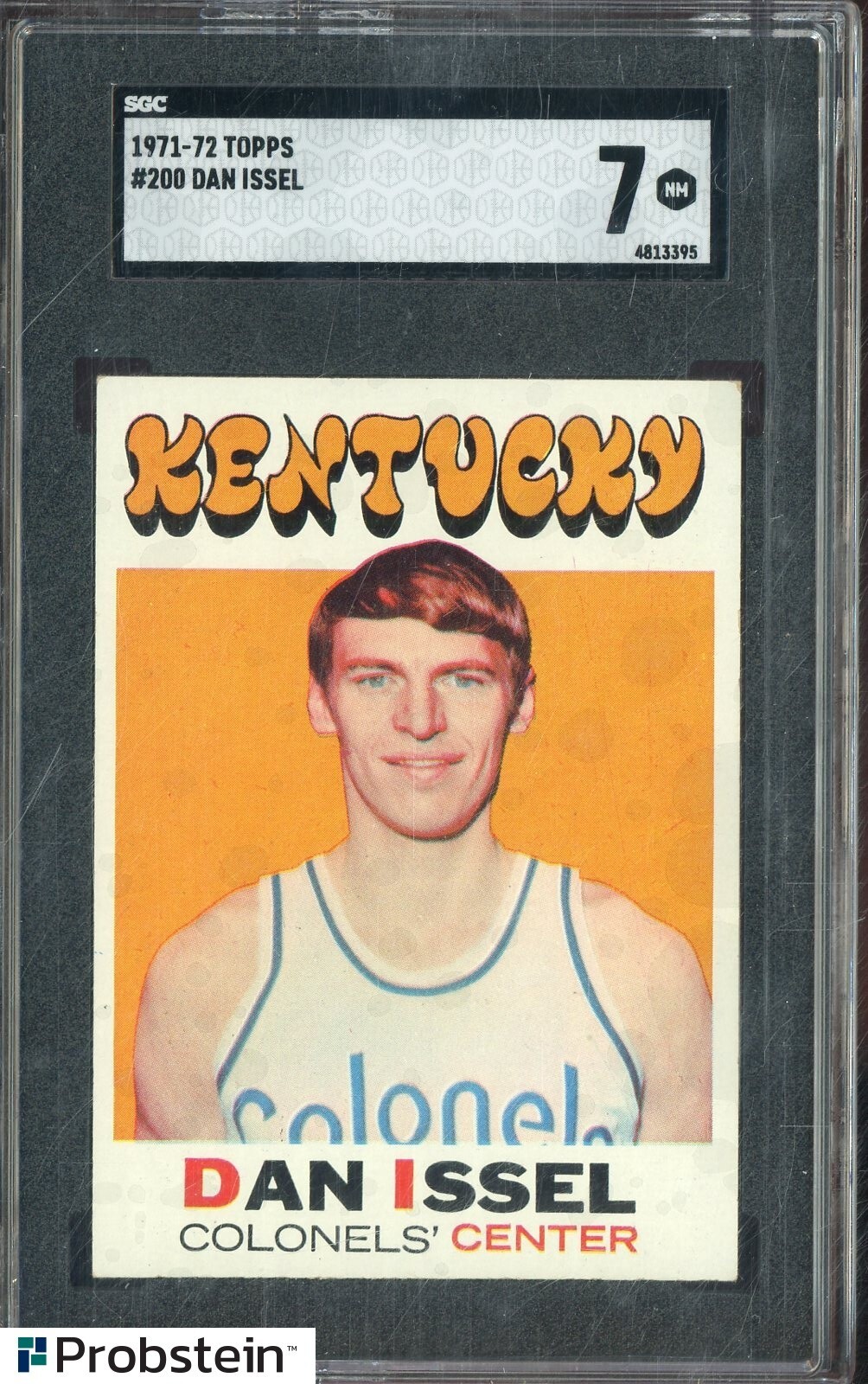 1971-72 Topps Basketball #200 Dan Issel HOF Kentucky Colonels SGC 7 NM