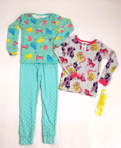 Lotto Pigiama My Little Pony Carter's Bambina Taglia 4 4T Top Fondo Cotone Gatti - Foto 8 di 8