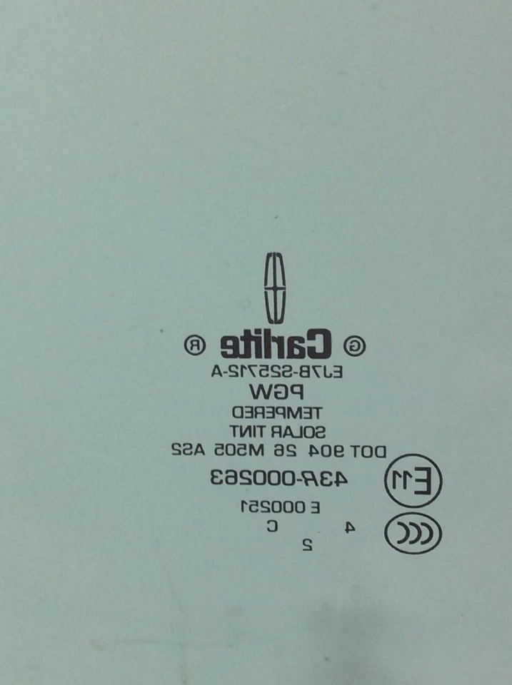 Lincoln FORD OEM 15-16 MKC стекло задняя дверь правое окно EJ7Z7825712A DD12304 GTY - Изображение 4 из 4
