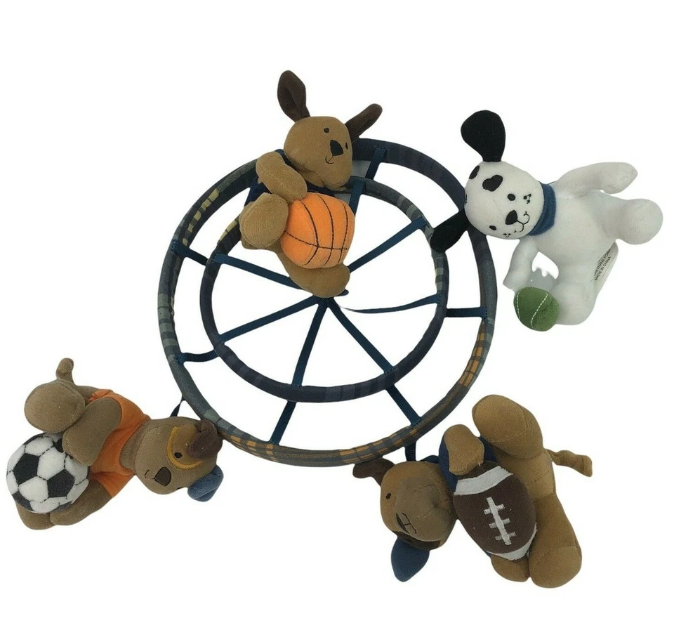 Deportes Cachorro Perro Móvil Baloncesto Fútbol Tenis Piezas Solo Cordero e Hiedra Foto 2 de 4