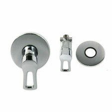 MISCELATORE PER DOCCIA AD INCASSO PARETE RUBINETTO OTTONE CROMATO ROTONDO 1091