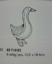 Tiffany szklany zestaw faset gęsi