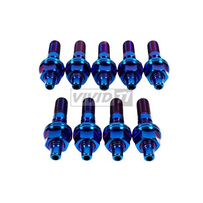 VividTi - Fits Honda Acura B D F H J SERIES - TITANIUM EXHAUST MANIFOLD STUD KIT