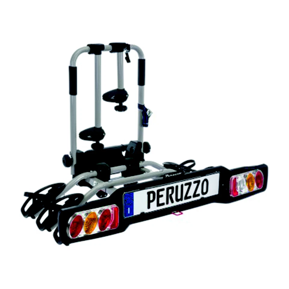 Peruzzo Portabici Per Gancio Traino Parma 3 Bici Alu Inclinabile Universale Grig