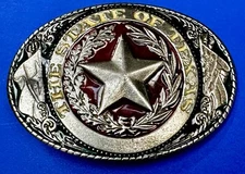 Great State of Texas Lone Star USA Colors The Great American Belt Buckle Co