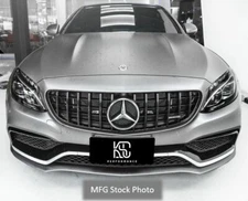 2015-2018 C63 C63S Panamericana GT Style Grill ALL BLACK W205 C205 Grille