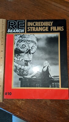 Incredibly Strange Films (RE Search, #10) Jim Morton, New PBK May 1986 Hong Kong