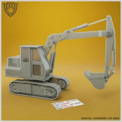 DIGITAL TAXIDERMY The Hymac 580B - Excavator - for model railway and collectibles vintage british