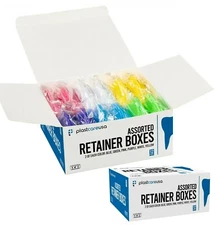 36 Sealed Assorted Dental Retainer Denture Case, Mouthguard Containers (3 Boxes)