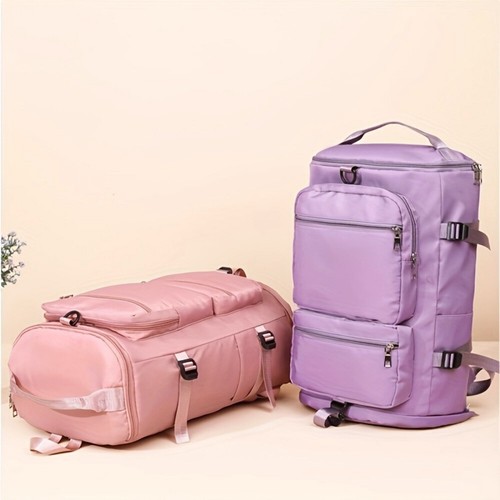 Waterproof Duffel Bag Backpack Heavy Duty Travel Sport For Men & Women 2 Way Bag - Picture 3 of 15