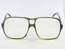 VINTAGE ASTOR US INT SPORT 093 SMOKY GRAY FRAME SQUARE OVERSIZED EYEGLASSES