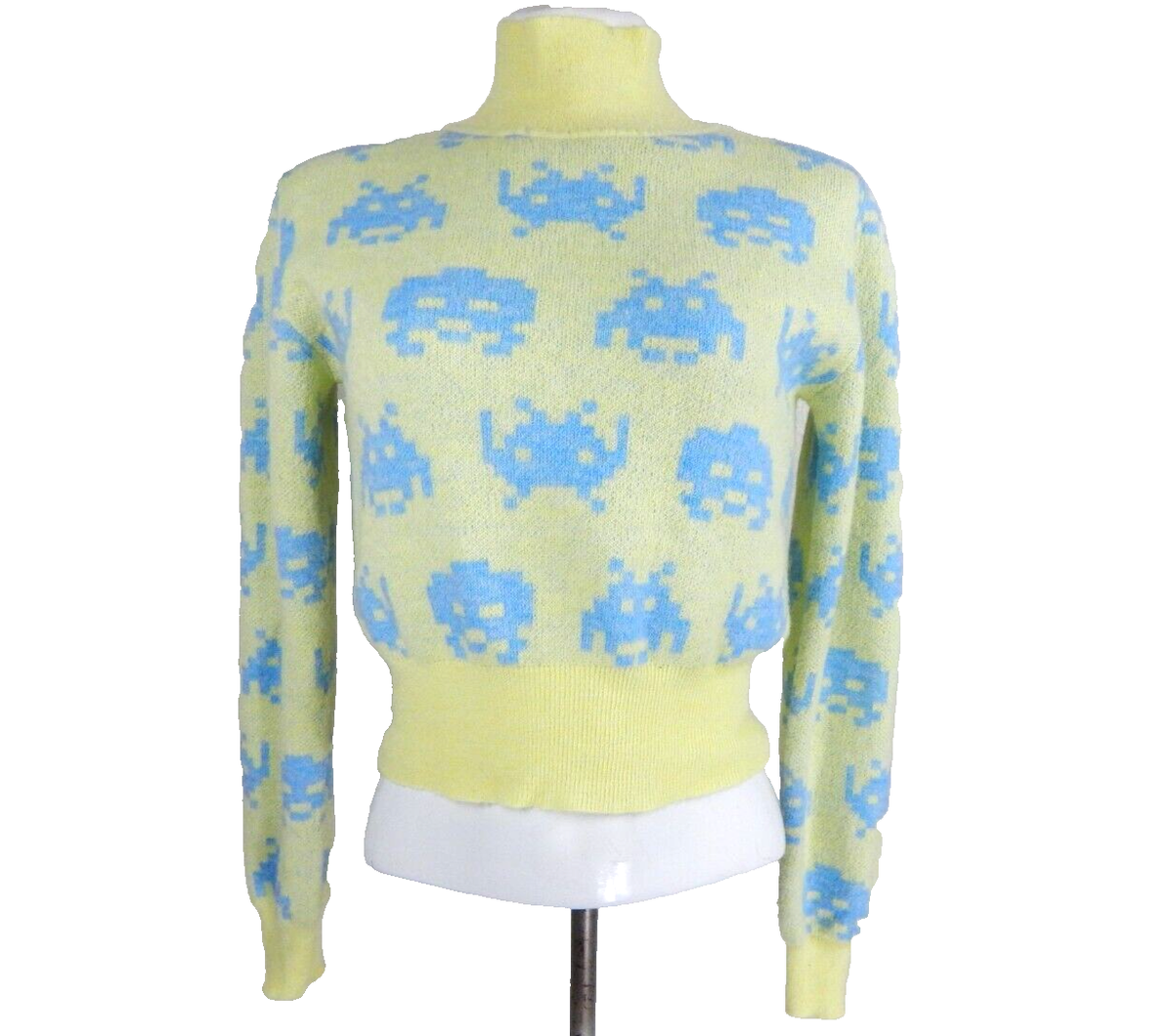 トップス AVENCHUMUFrillsribbonscrosstiepuffblouse INC Womens L Black Puff Sleeve Textured Crew Neck Pullover
