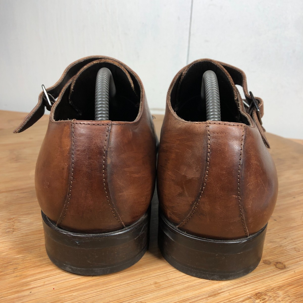 To Boot New York Monk Strap Brown Leather Oxford Men Shoes Size 10 To Boot New York Shoes Mens 10 Oxfords Double Monk Strap  main image 2