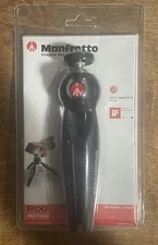 Manfrotto MTPIXI-B PIXI Mini Tripod (Black) - BRAND NEW Sealed