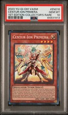 YUGIOH 1ST VASM-EN016 CENTUR-ION PRIMERA COLLECTOR'S PSA 10 GEM MINT #84831913