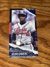 2020 Topps RIP Deion Sanders Black Parallel Mini Base /40 Braves