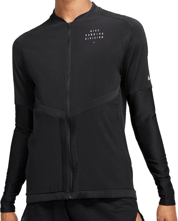 Nike Dri-FIT Run Division Element Men's Full-Zip Running Top Black S M L  DR8724 – ASA College: Florida