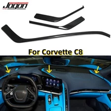 Dry Carbon Dash Molding Strips For Corvette C8 Coupe Stingray Z51 Z06 2020-2024