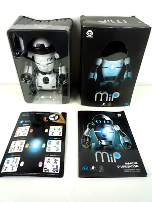 WOWWEE 0821 MIP WEISS & SCHWARZ ROBOTER KOMPLETT MIT ANLEITUNG & BOX