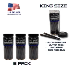 GET LOST BLACK PRE ROLLED CONES - KING SIZE 50 PACK JAR DISPLAY | 3 PACK