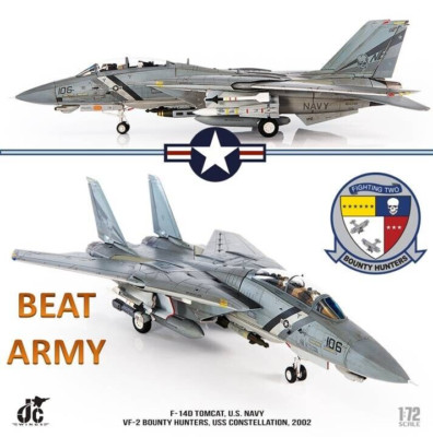 Grumman F-14D Tomcat, USN VF-2 Bounty Hunters, JC Wings 1/72 JCW-72-F14-009