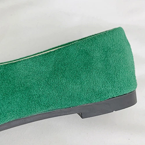 Women Flats Slip On Flat Shoes Formal Ladies Square Toe Classic Pumps Buckle - Bild 73 von 113