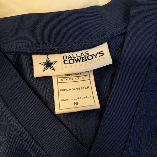 NFL Dallas Cowboys 21 Elliott dunkelblau weiß Game Trikot Größe M - Bild 8 von 13