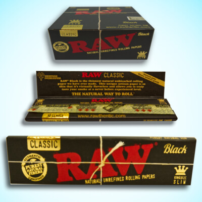 RAW Classic Black King Size Slim Blättchen Skins