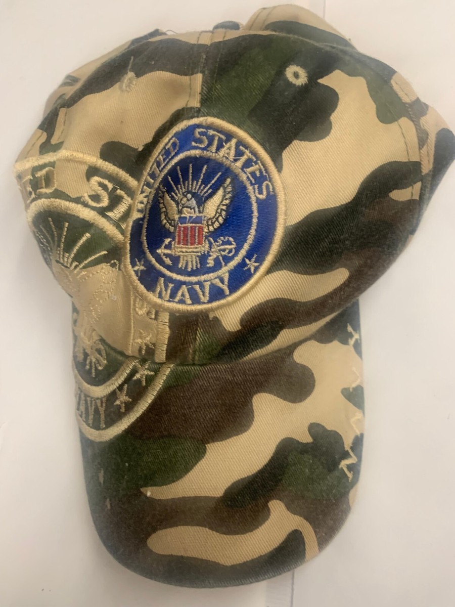 ★RONRON★ R BALL CAP CREAM NAVY Personalized USS Gerald R Ford CVN-78 Embroidered Baseball