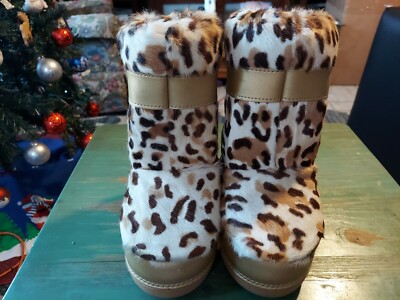 Dolce Gabbana D & G Junior Size 29-31 Brown print  Winter Boots  