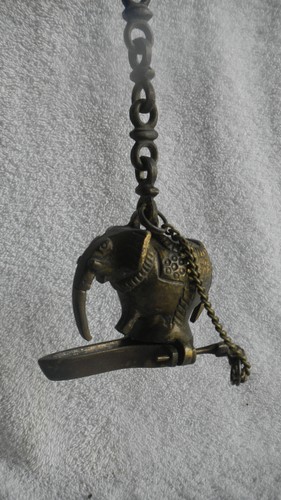 Vintage Cast Iron Hanging Elephant Incense Burner