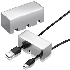 Tandefio 60 mm x 25 mm Cable Holder Clips Stainless Steel Cord Organizer Weig...