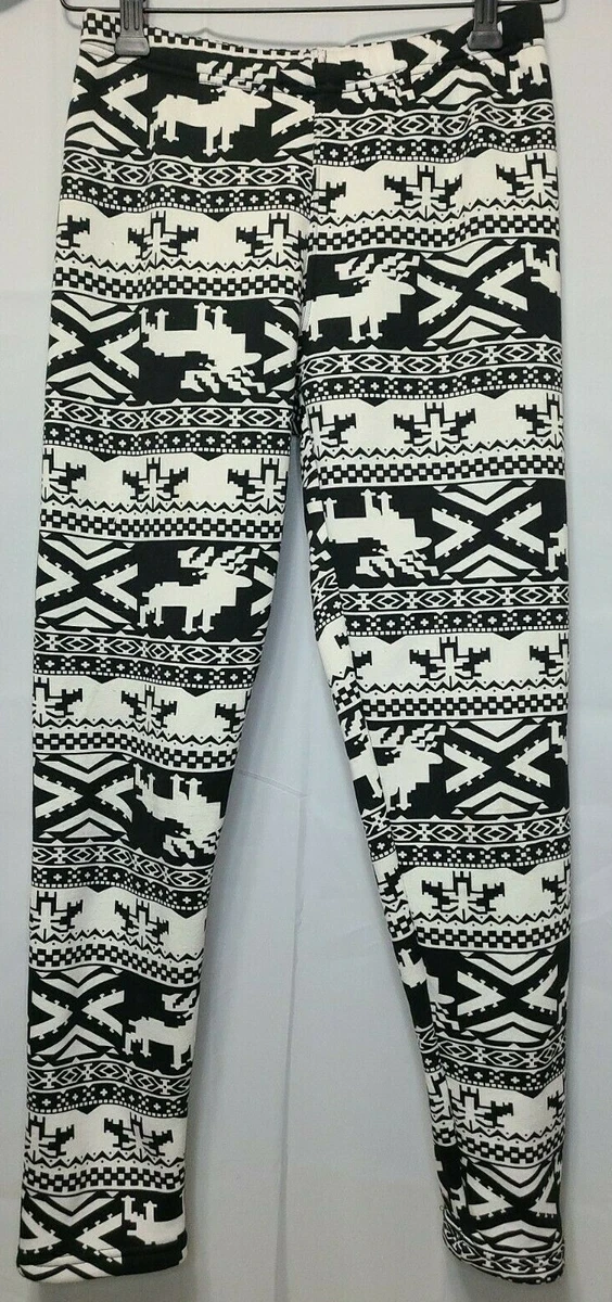 Fleece lined holiday leggings cheap