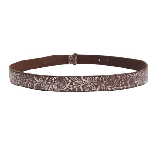 DOLCE & GABBANA DG Logo Plate Metal Buckle Leather Belt Brown 95 38 - Picture 3 of 4