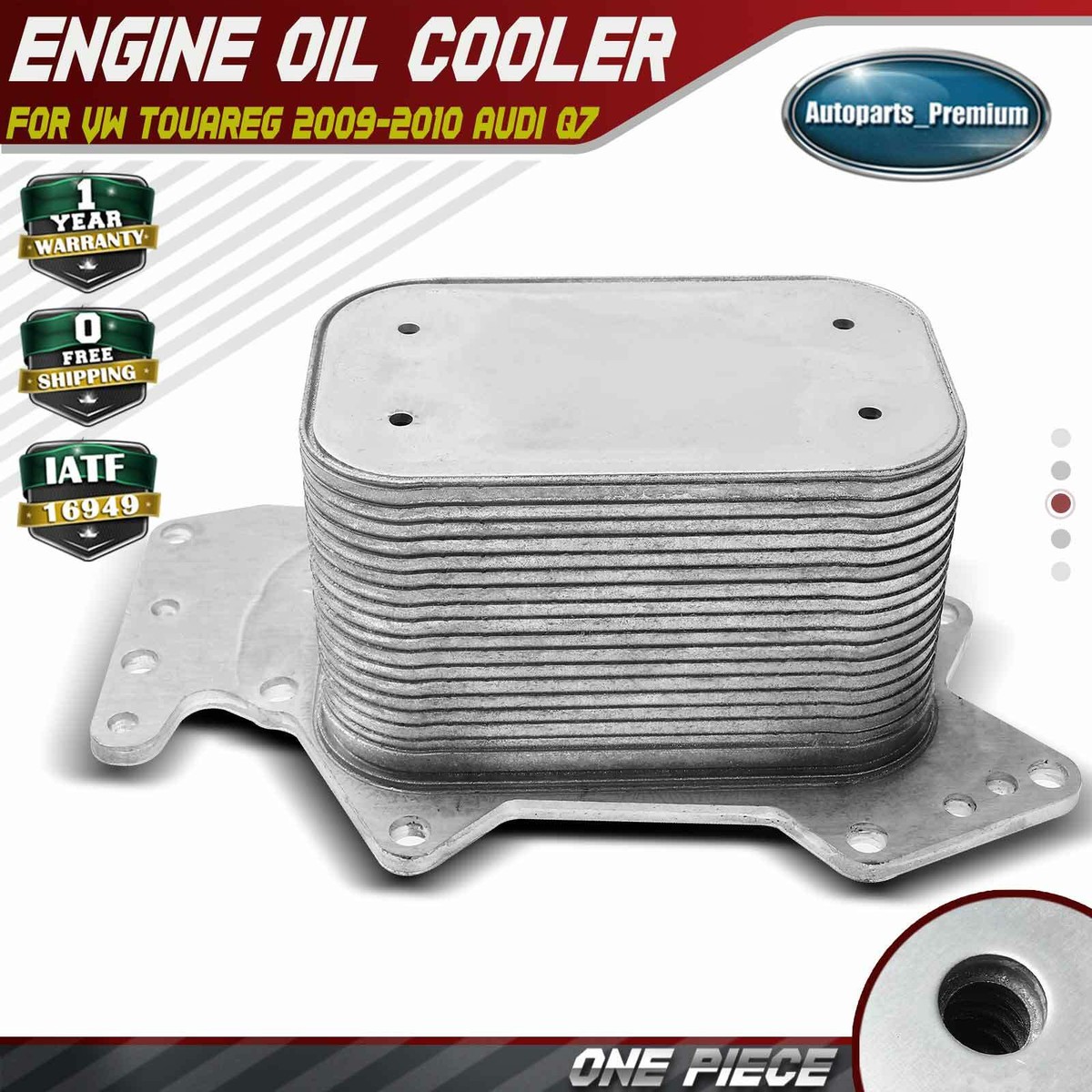 Engine Oil Cooler for Audi Q7 2009 Volkswagen Touareg 2009-2010