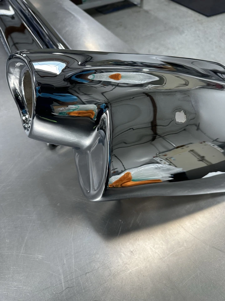 Parachoques trasero Chevy 1957 OEM Show cromado Chevrolet Chevy Bel Air Foto 2 de 4