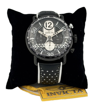 Invicta Men's Quartz Racing Vector Watch Black & White 50363 44mm New