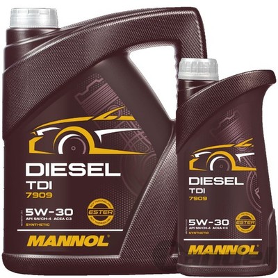 1x5L+1x1L=6L MANNOL DIESEL TDI 5W-30 ÖL passend für API SN/CH-4 GM dexos2 RN0710