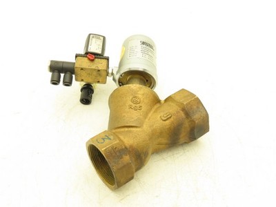 Schubert & Salzer 7010/050V101100-7 Bronze 2'' Angle Seat Solenoid Valve 24VDC