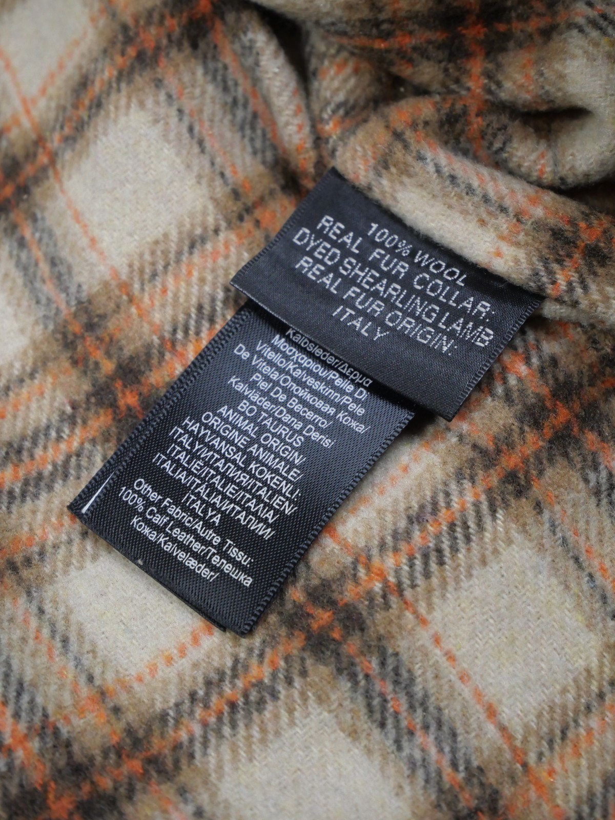 RRL Ralph Lauren 40s Inspired Deck Jacket Brown Shearling Collar Button Size M image 10